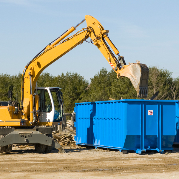 are there any restrictions on where a residential dumpster can be placed in Norway IN